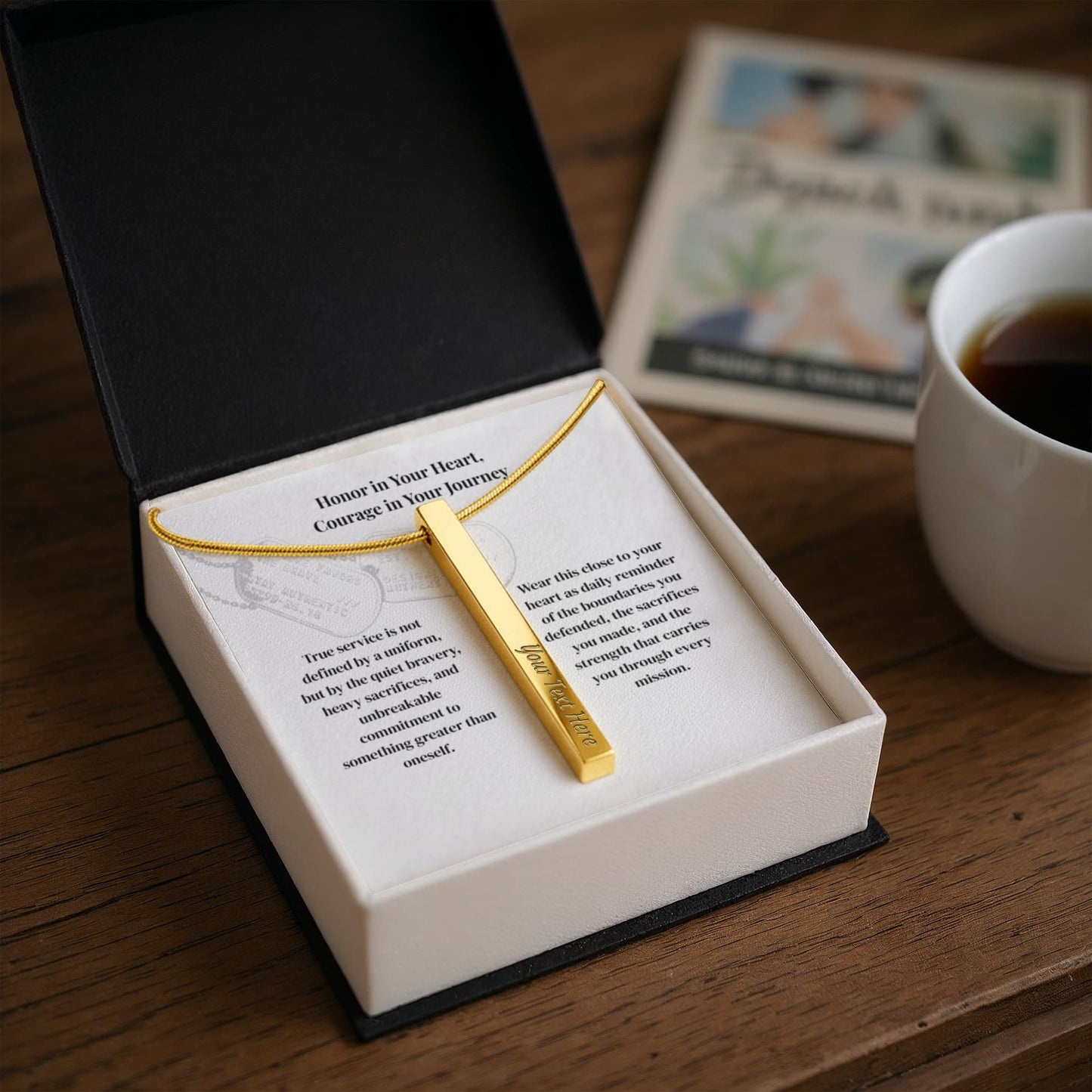 The "Military Pride" Custom 4-Sided Deployment Necklace