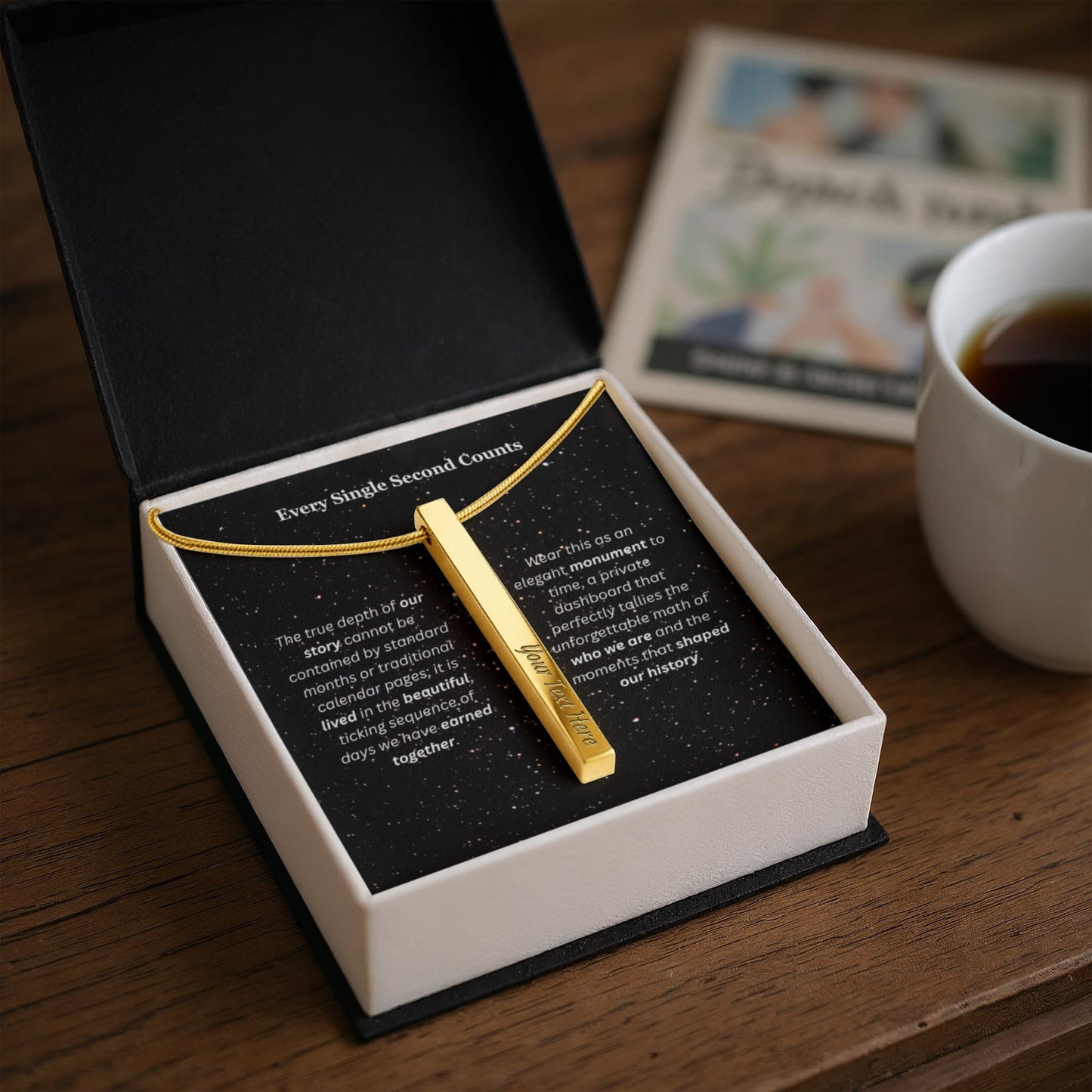 The "Days of My Life" Custom 4-Sided Countdown Necklace