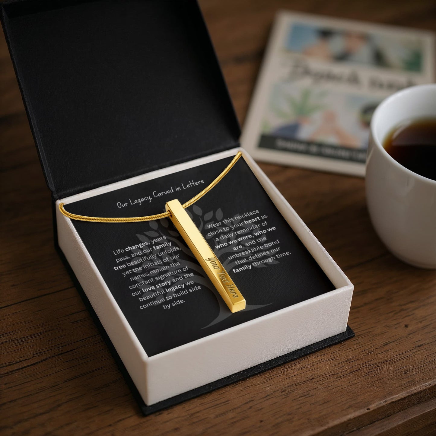 The "Family Initials Legacy" Personalized 4-Sided Necklace