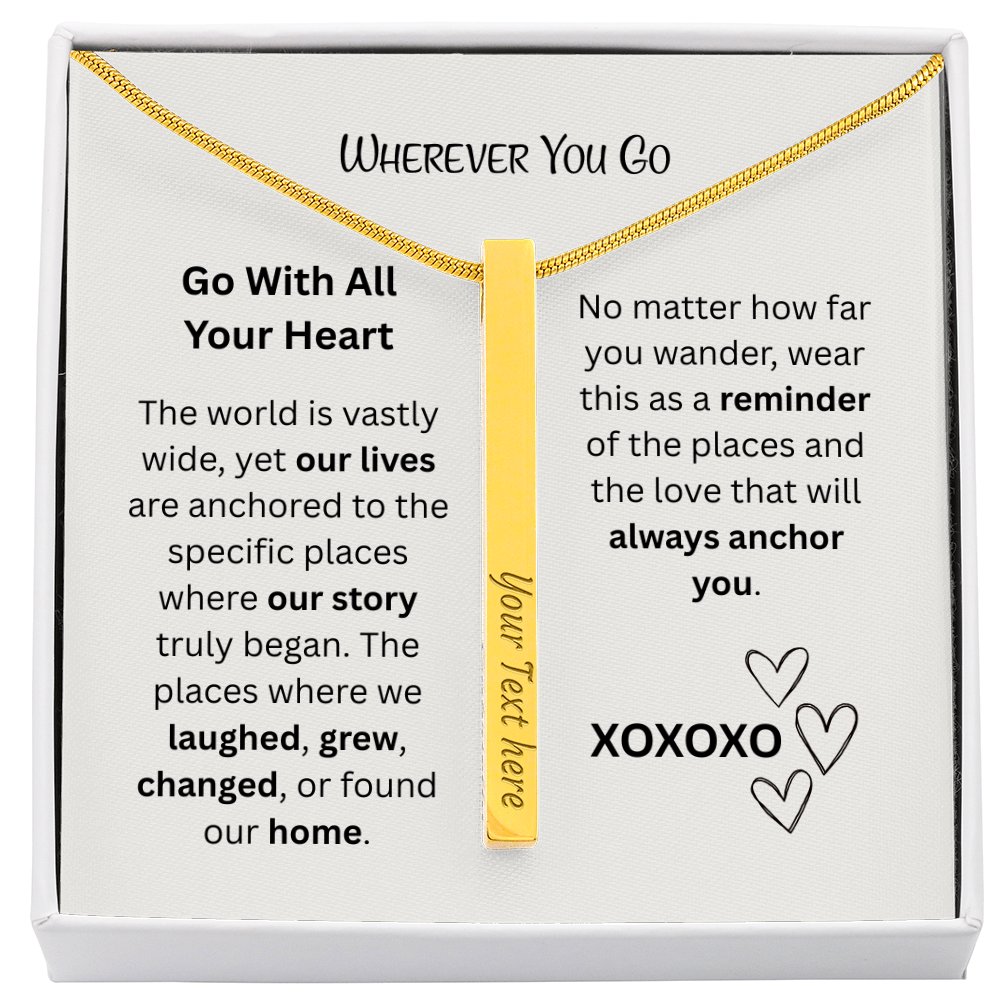 The "Love Coordinates" 4-Sided Custom GPS Necklace