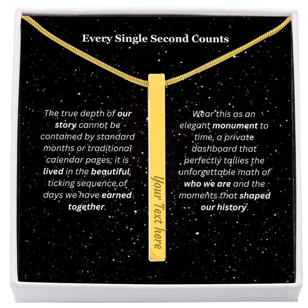 The "Days of My Life" Custom 4-Sided Countdown Necklace