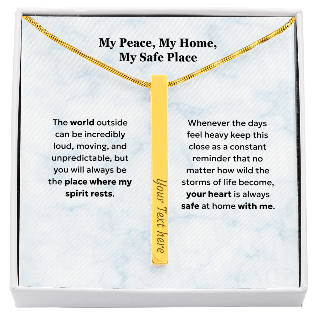 The "Safe Harbor" Personalized 4-Sided Reassurance Necklace