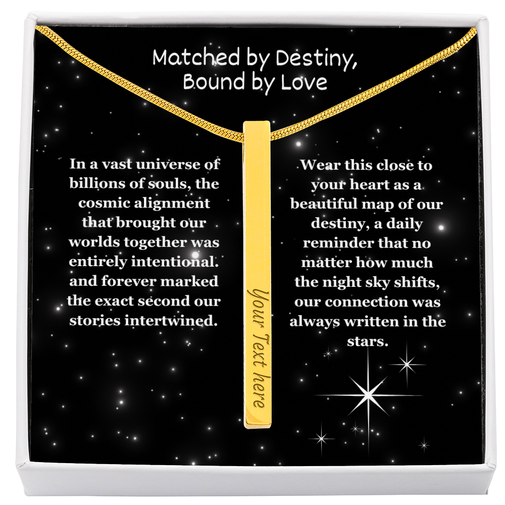 The "Written In The Stars" Custom 4-Sided Zodiac Necklace