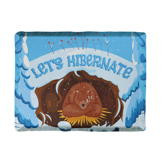 All - Lets Hibernate - Printed Woven Blanket