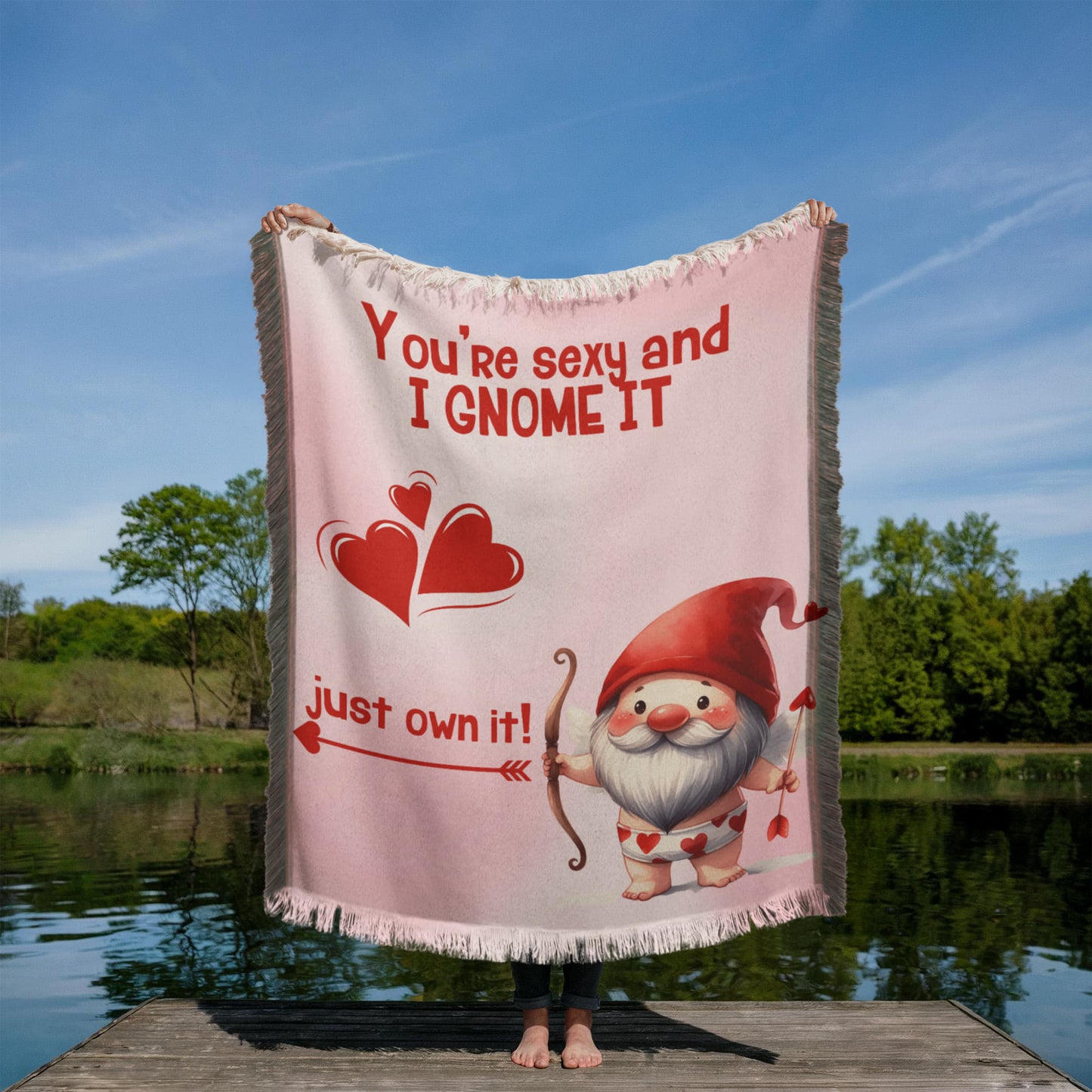 Sexy - You're sexy an I Gnome it - Printed Woven Blanket
